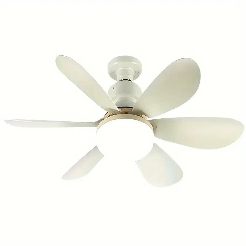 Ventilateur de plafond silencieux 30W/40W avec lumière LED et télécommande, culot E27, pour chambre à coucher et salon 7