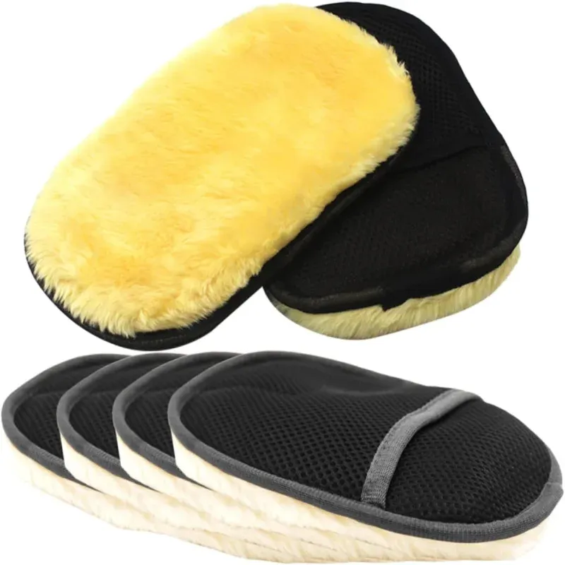 Gant de nettoyage doux pour lavage de voiture, détail de la matière