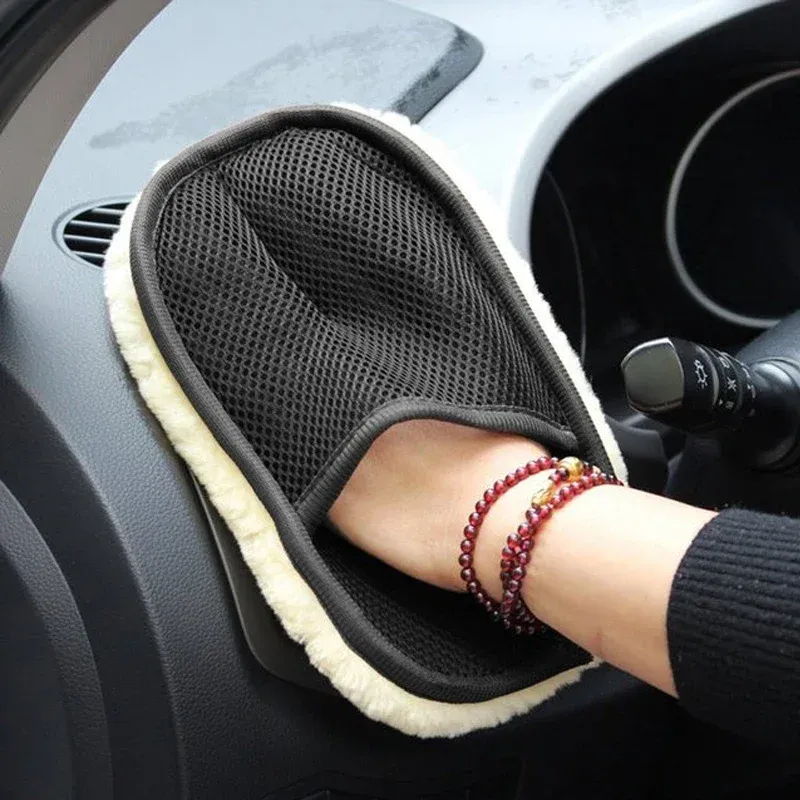 Gant de nettoyage doux pour lavage de voiture, mise en valeur