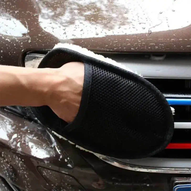 Gant de nettoyage doux pour lavage de voiture, résultat