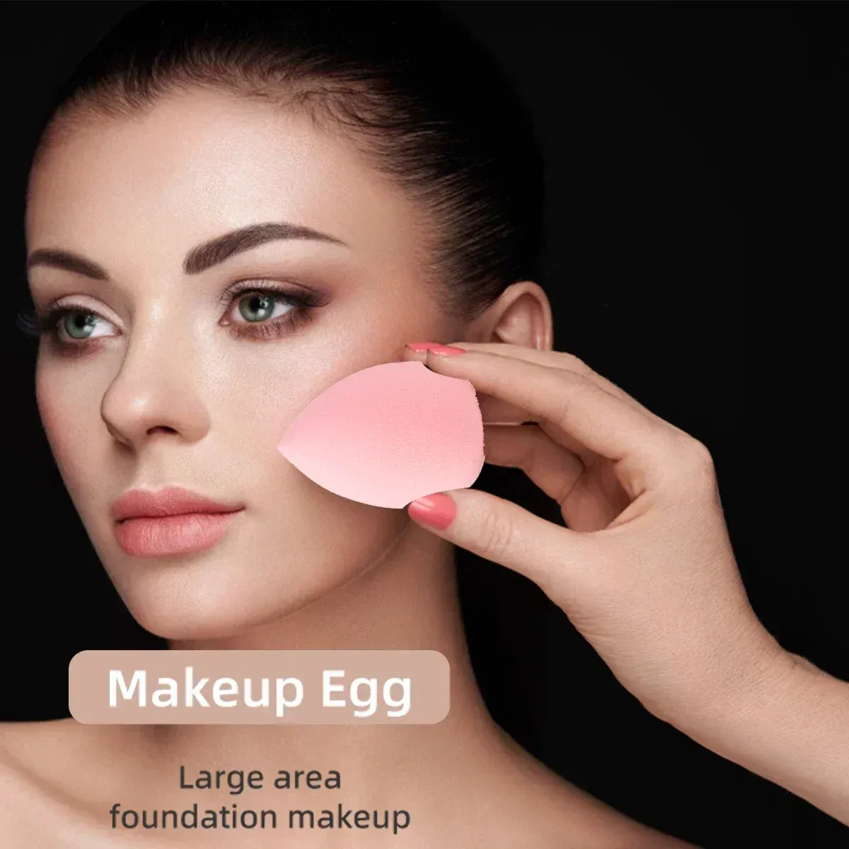 Ensemble de pinceaux de maquillage en situation d'application