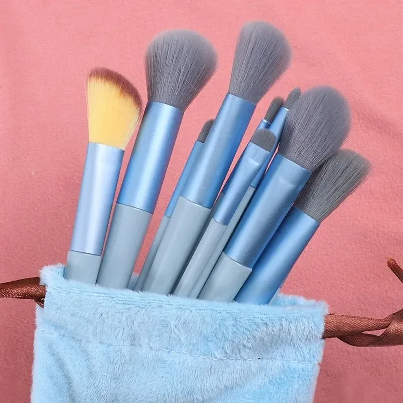 Ensemble de pinceaux de maquillage professionnels avec accessoires pour peau mixte, pinceaux doux adaptés aux débutants, 13/33 pièces 22