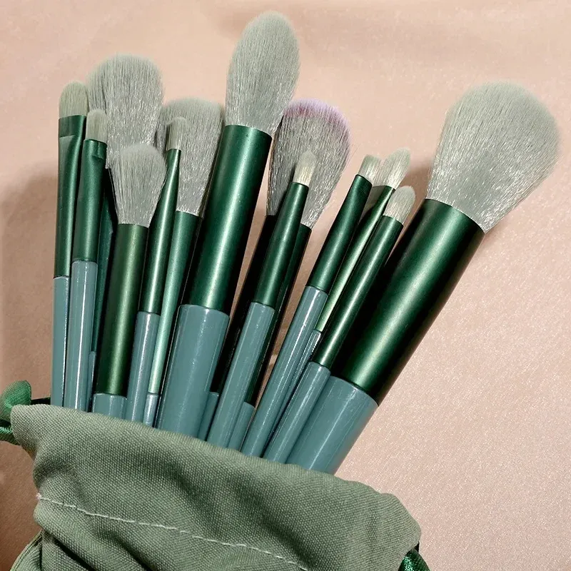 Ensemble de pinceaux de maquillage professionnels avec accessoires pour peau mixte, pinceaux doux adaptés aux débutants, 13/33 pièces 25