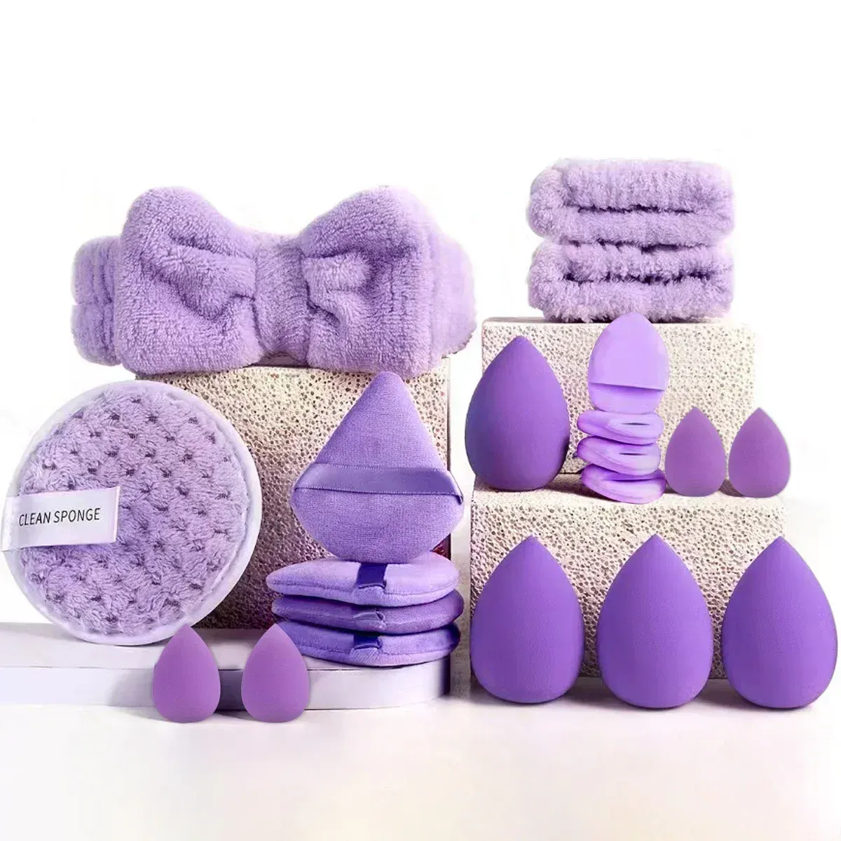 Ensemble de pinceaux de maquillage professionnels avec accessoires pour peau mixte, pinceaux doux adaptés aux débutants, 13/33 pièces 34