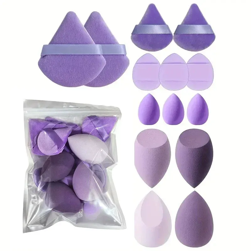Ensemble de pinceaux de maquillage professionnels avec accessoires pour peau mixte, pinceaux doux adaptés aux débutants, 13/33 pièces 16