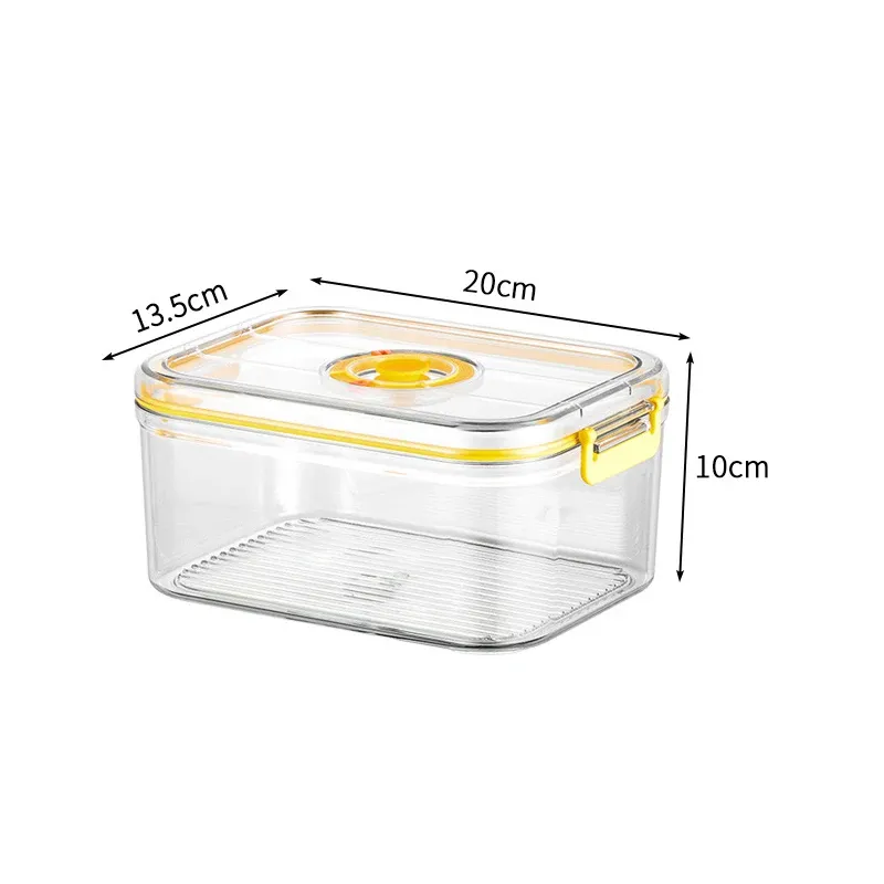 Boîte de conservation des aliments sous vide, boîte hermétique pour réfrigérateur, récipient transparent de stockage alimentaire compatible micro-ondes, organisateur de cuisine Bento 4