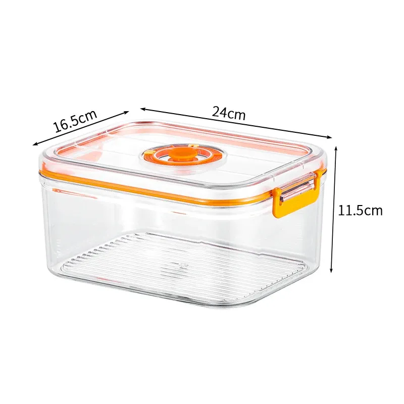 Boîte de conservation des aliments sous vide, boîte hermétique pour réfrigérateur, récipient transparent de stockage alimentaire compatible micro-ondes, organisateur de cuisine Bento 9