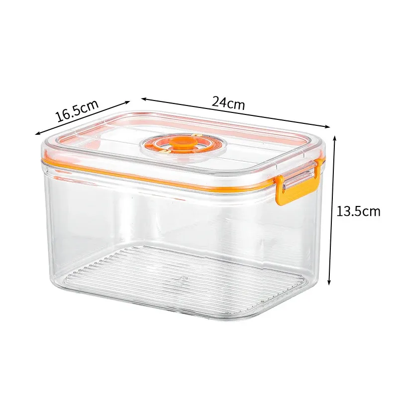 Boîte de conservation des aliments sous vide, boîte hermétique pour réfrigérateur, récipient transparent de stockage alimentaire compatible micro-ondes, organisateur de cuisine Bento 8