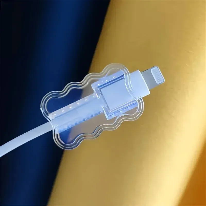 Lot de 10 protège-câbles flexibles anti-casse pour la gestion des câbles de données, usage scolaire et occasionnel 2