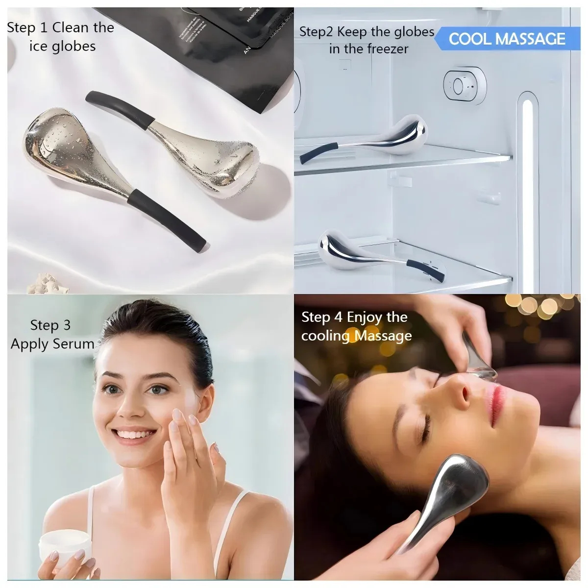 Finition en acier inoxydable du rouleau visage