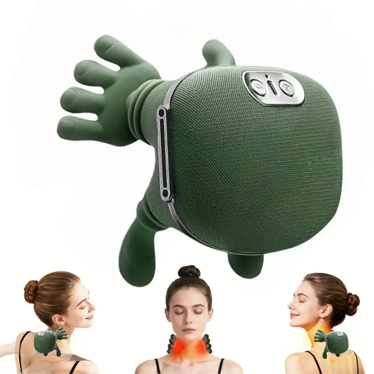 Masseur électrique sans fil pour le cou et les épaules, avec masseur à doigts