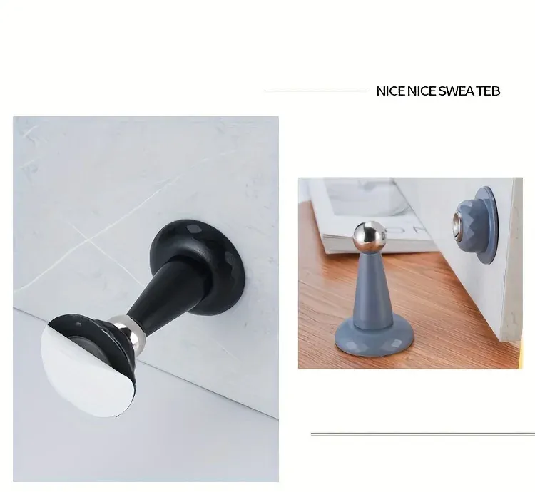 Gros plan sur le butoir de porte magnétique