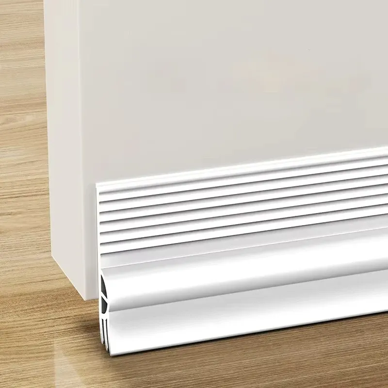 Butoir de porte en TPE de 2 m, auto-adhésif, bas de porte flexible, bloque-courant d'air, isolant, joint de porte anti-bruit