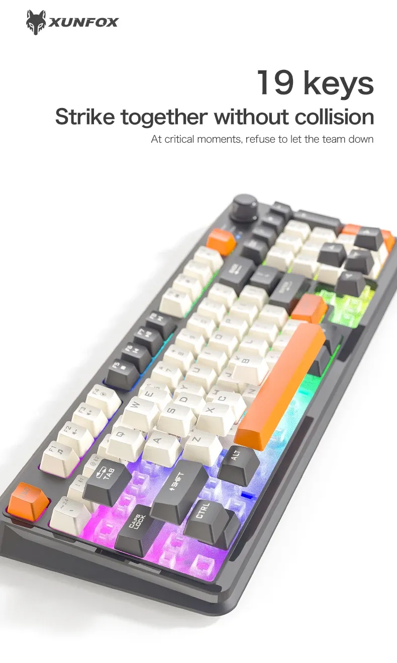 Clavier K94 sous différents angles