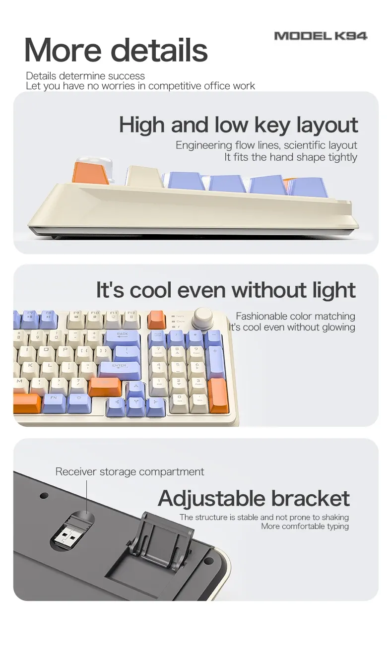Clavier K94 dans un espace de jeu