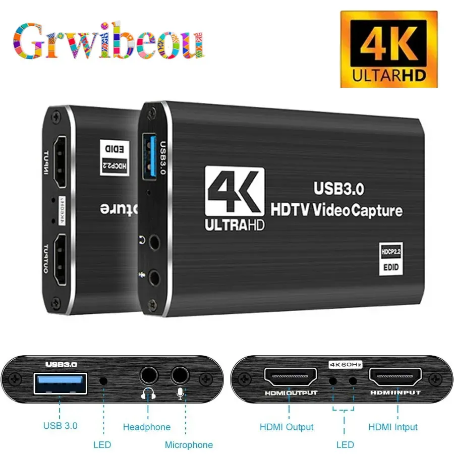 Carte d'acquisition vidéo 4K USB 3.0 en situation