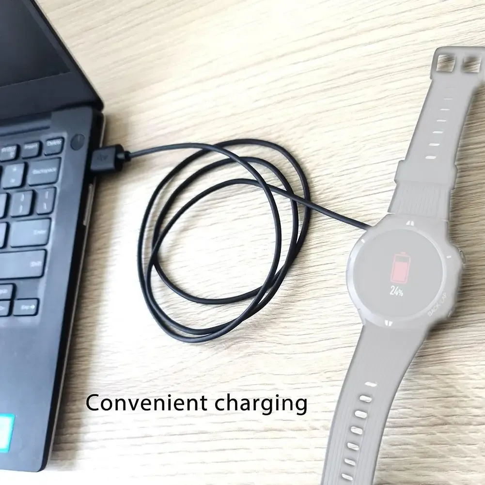 Câble de charge magnétique pour montre connectée, 2 broches, écartements 2,84 / 4 / 7,62 mm, noir, câble d'alimentation USB universel 6