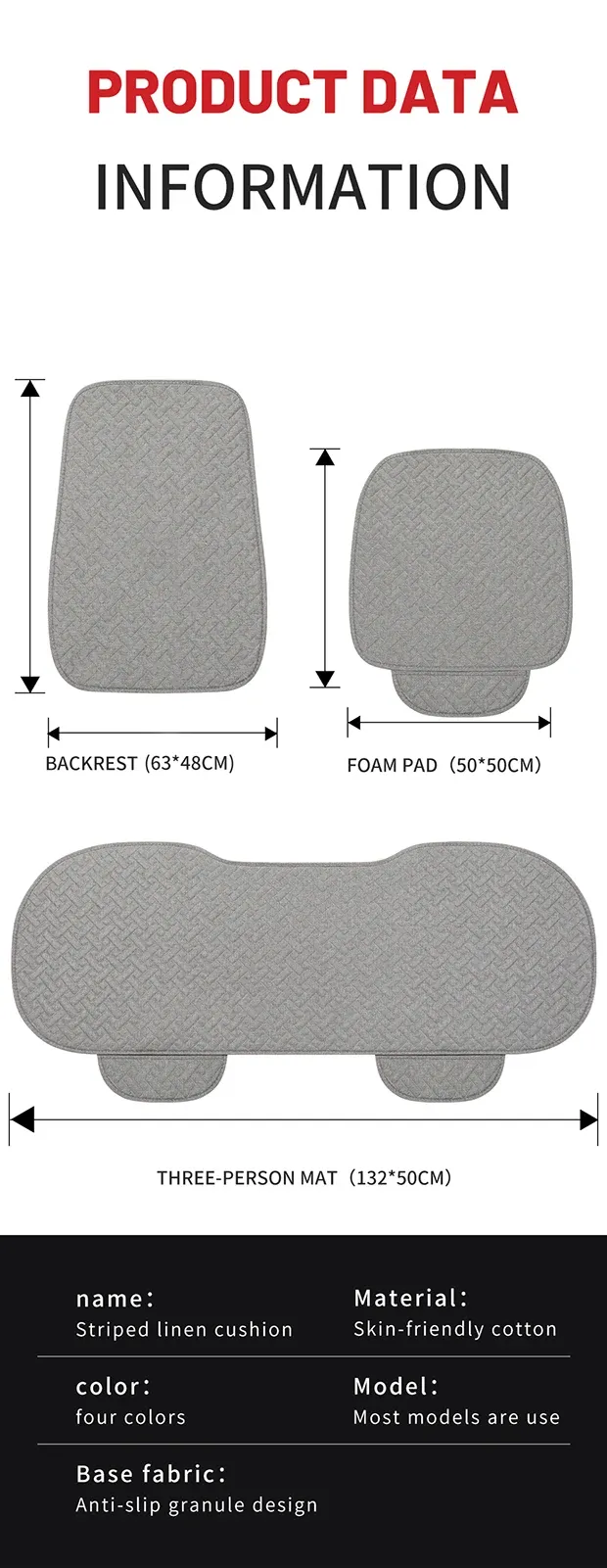 Coussin de siège, confort de l'assise