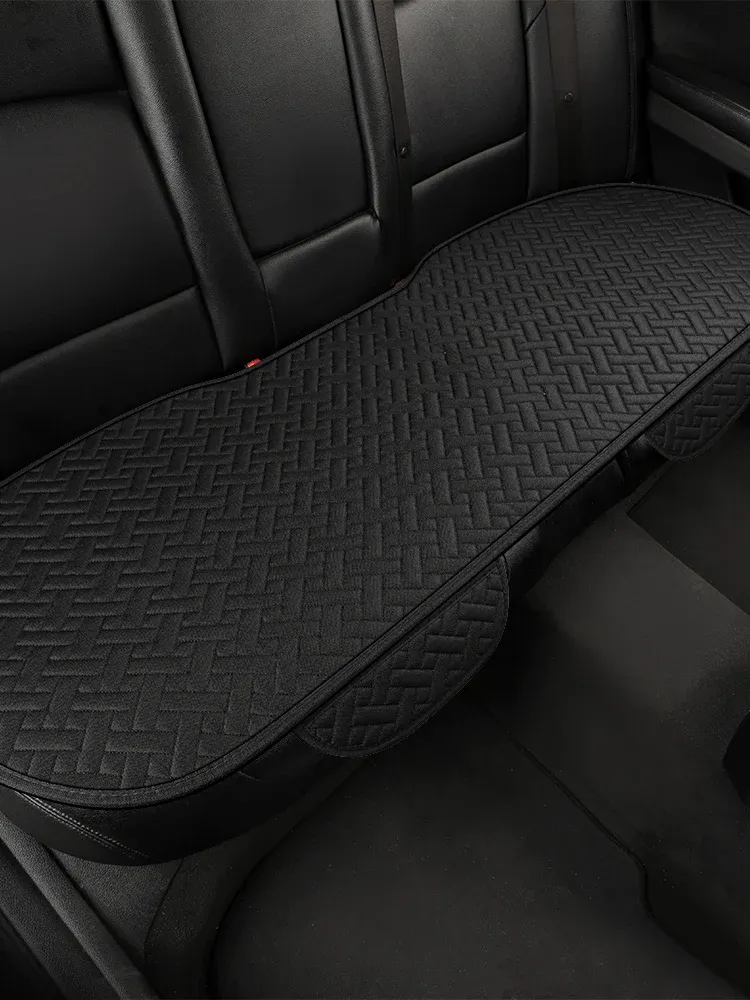 Coussin de siège auto universel en lin, toutes saisons, housse conducteur petite taille, ensemble 1 ou 3 pièces 10