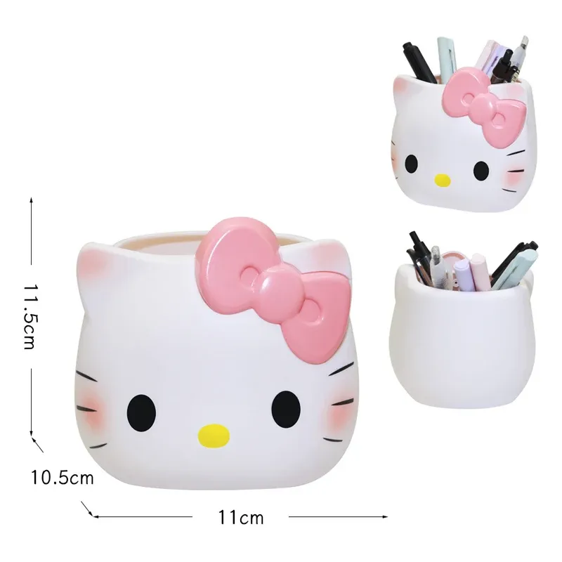 Vue complète de l'organisateur de bureau Hello Kitty
