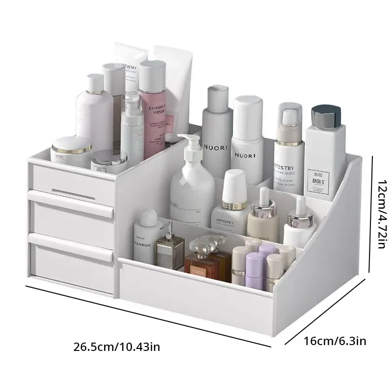 Tiroir de rangement de maquillage blanc, vue finale