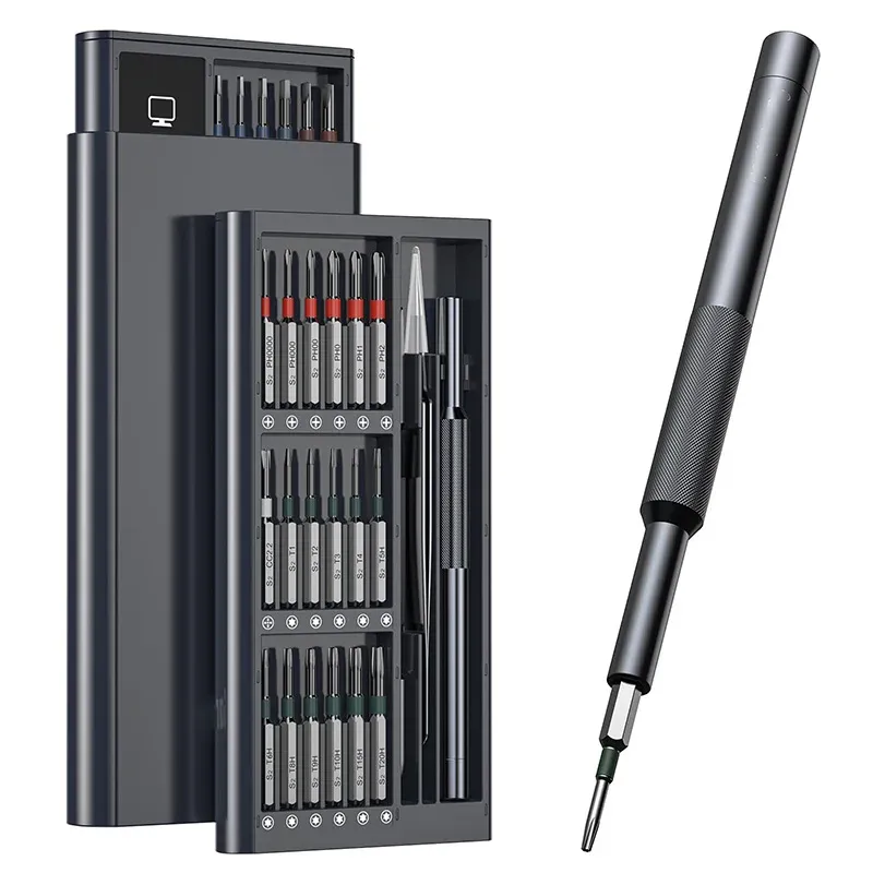 Jeu de tournevis de précision avec 36 embouts S2 longs, outil de réparation magnétique pour lunettes, montres, PC, ordinateur et appareil photo 9