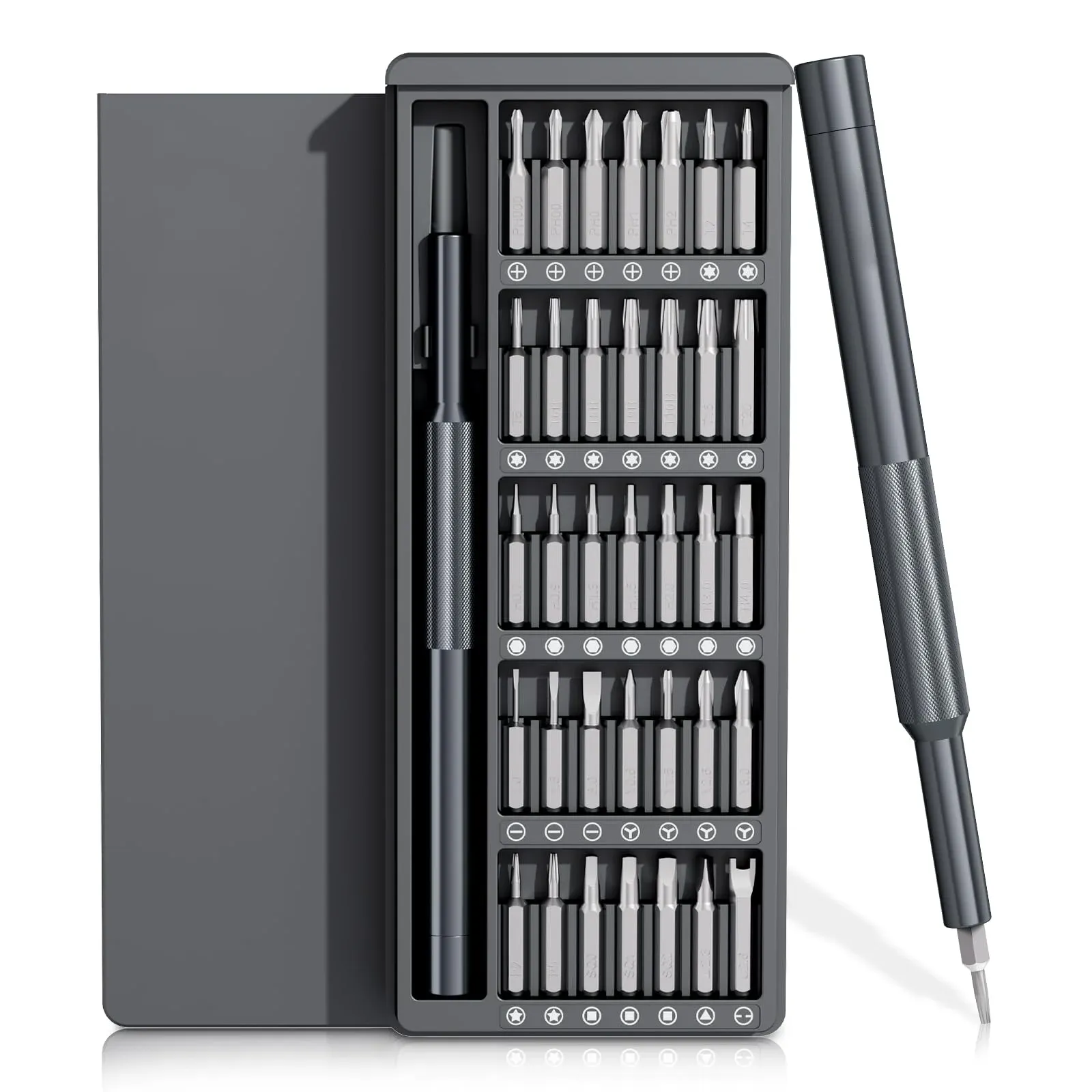 Jeu de tournevis de précision avec 36 embouts S2 longs, outil de réparation magnétique pour lunettes, montres, PC, ordinateur et appareil photo 7