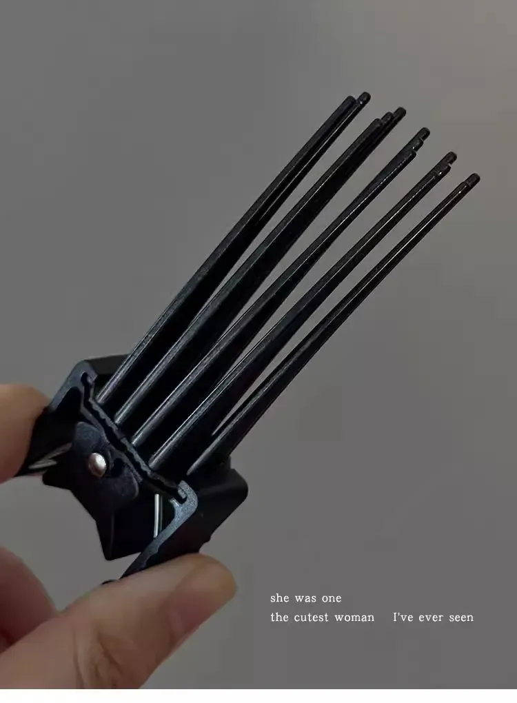 Pinces volumisantes, détail de la frange