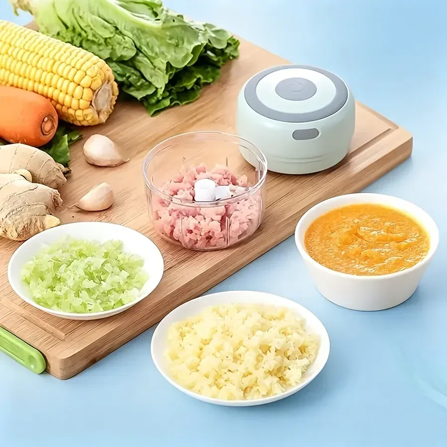 Hachoir électrique de cuisine vue de dessus