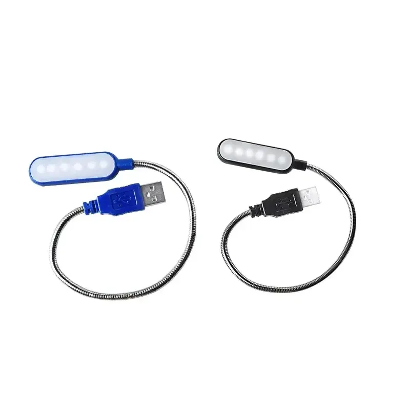 Mini lampe de lecture LED USB à col de cygne flexible, lampe de nuit portable, rechargeable sur batterie externe ou ordinateur portable 4