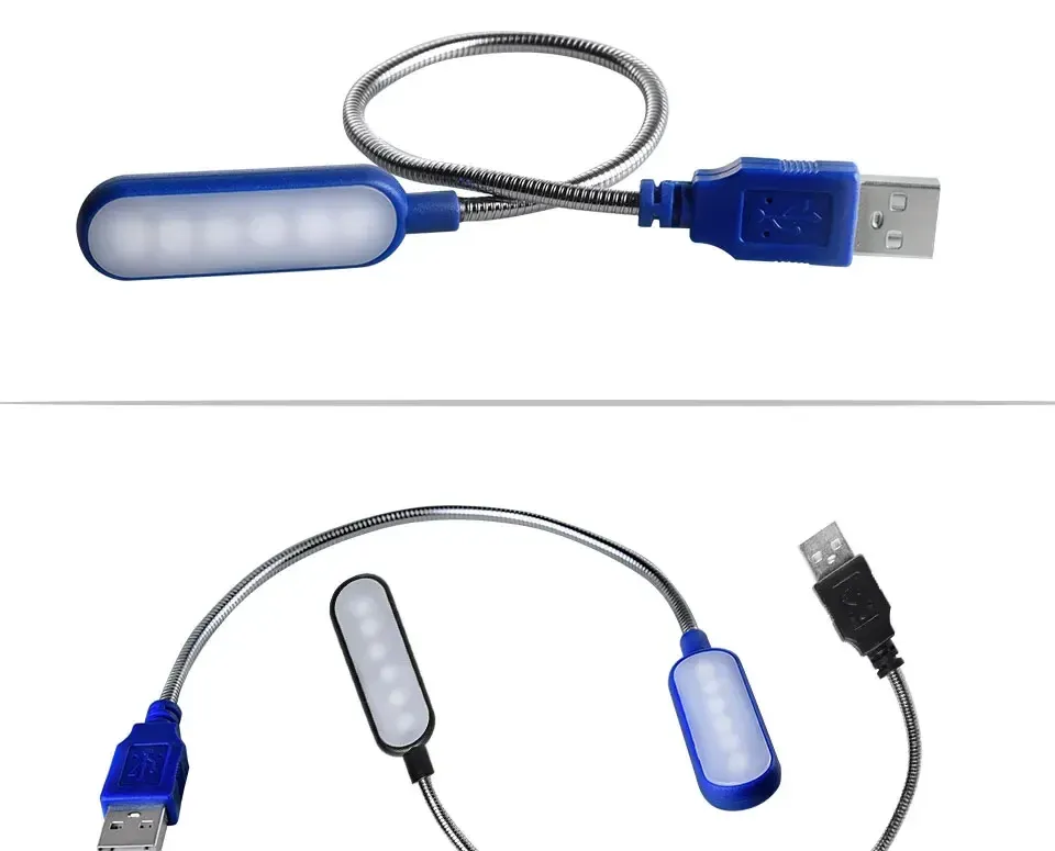 Lampe USB à col de cygne en situation de lecture