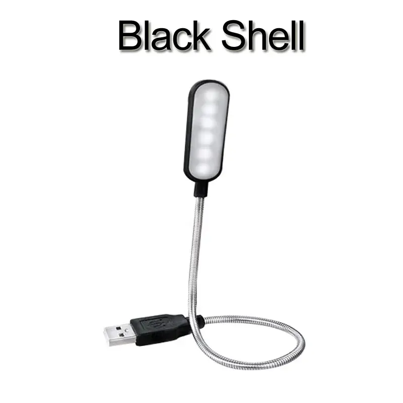 Mini lampe de lecture LED USB à col de cygne flexible, lampe de nuit portable, rechargeable sur batterie externe ou ordinateur portable 7
