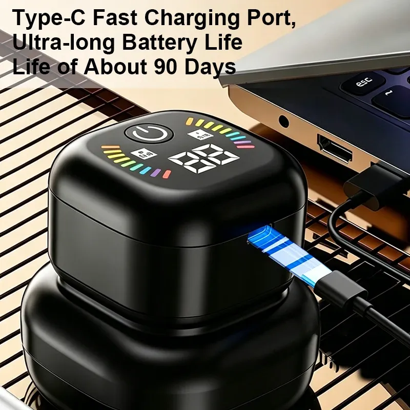 Tondeuse à cheveux et rasoir électrique 2 en 1 rechargeable, portable et multifonction 5