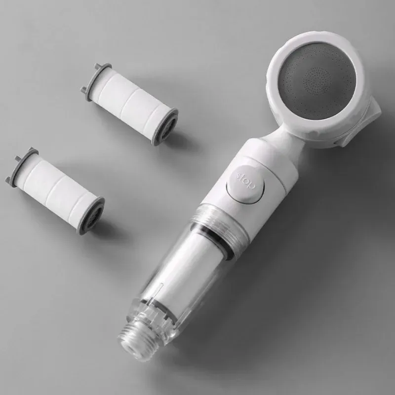 Pommeau de douche portable pressurisé avec filtre à eau antibactérien