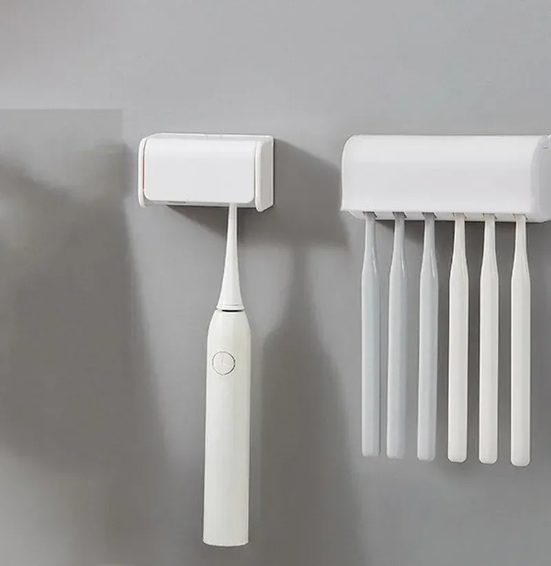 Support mural simple pour brosse à dents, sans perçage 2
