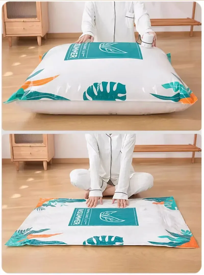Couette compressée dans le sac