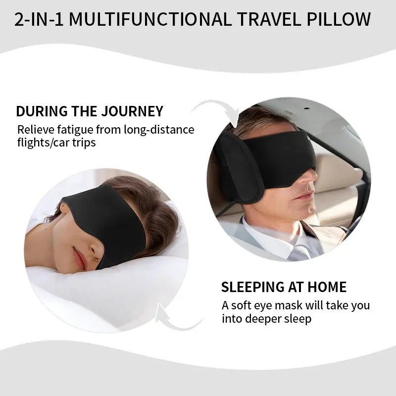 Oreiller cervical de voyage portable et pliable