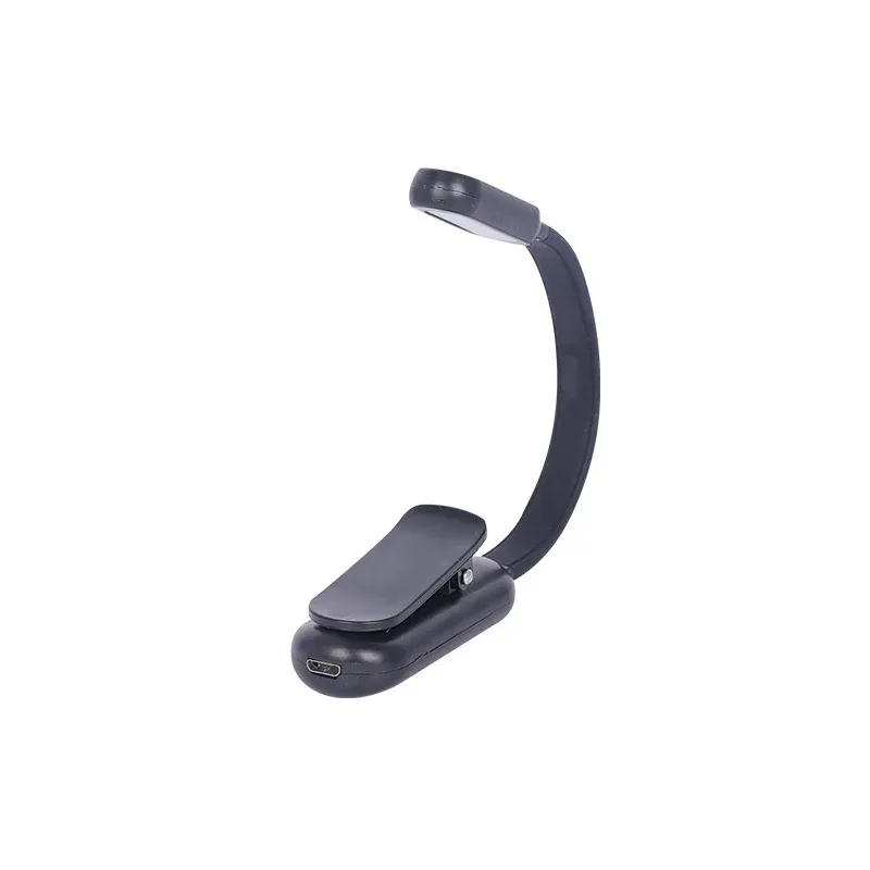 Mini lampe de lecture LED à pince - 3 niveaux de luminosité, rechargeable par USB, idéale pour les voyages, la chambre et la lecture 9