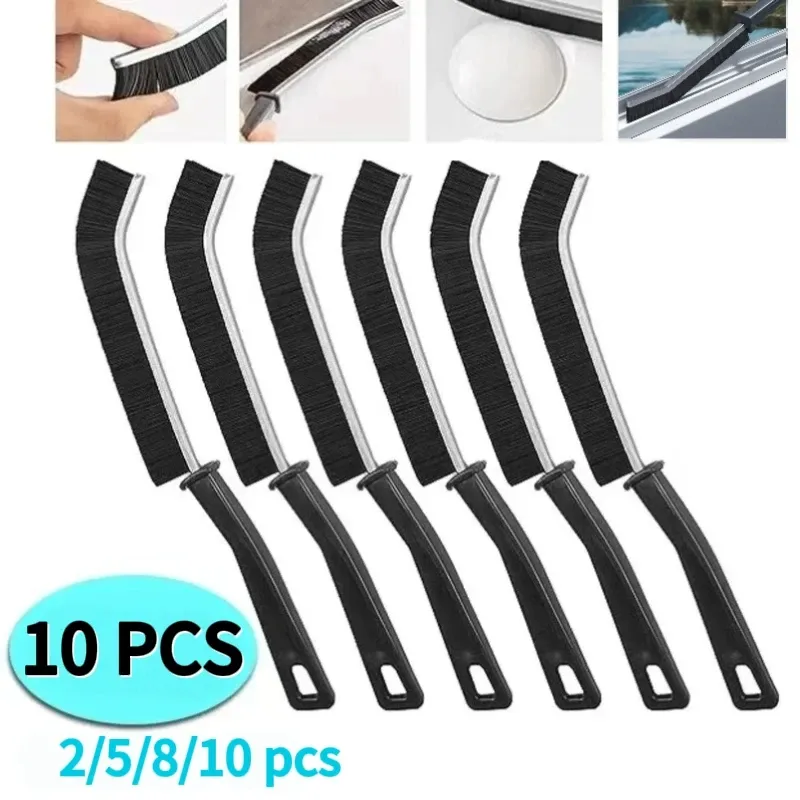 Brosse de nettoyage à poils durs pour interstices et joints de carrelage, outil de nettoyage des espaces et des taches pour salle de bain et cuisine