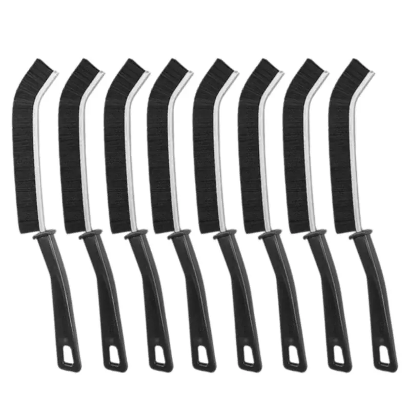 Brosse de nettoyage à poils durs pour interstices et joints de carrelage, outil de nettoyage des espaces et des taches pour salle de bain et cuisine 10