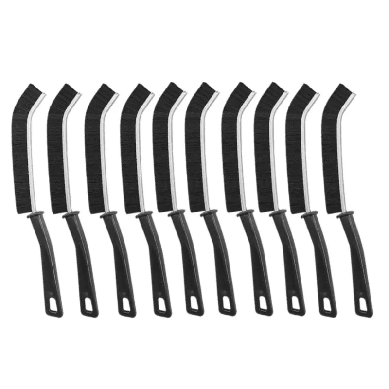 Brosse de nettoyage à poils durs pour interstices et joints de carrelage, outil de nettoyage des espaces et des taches pour salle de bain et cuisine 9
