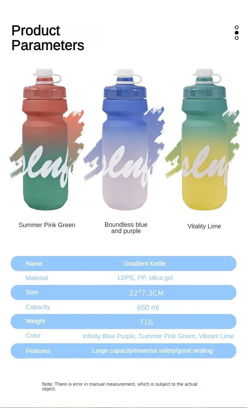 Gourde pliable en silicone, en action