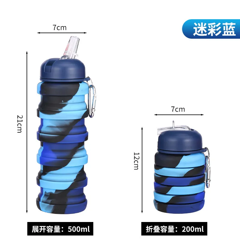 Gourde pliable en silicone, en extérieur