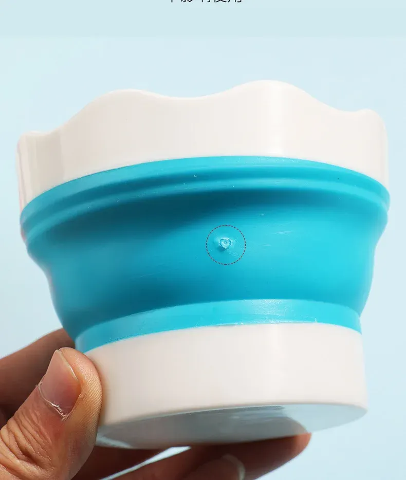 Seau à peinture en silicone, finition élégante