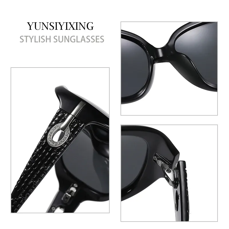 Lunettes de soleil polarisées pour femme, design classique et tendance, grand cadre, verres polarisés, style vintage, modèle ST2012 4