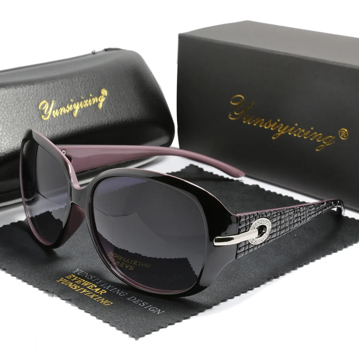 Lunettes de soleil polarisées pour femme, design classique et tendance, grand cadre, verres polarisés, style vintage, modèle ST2012 11