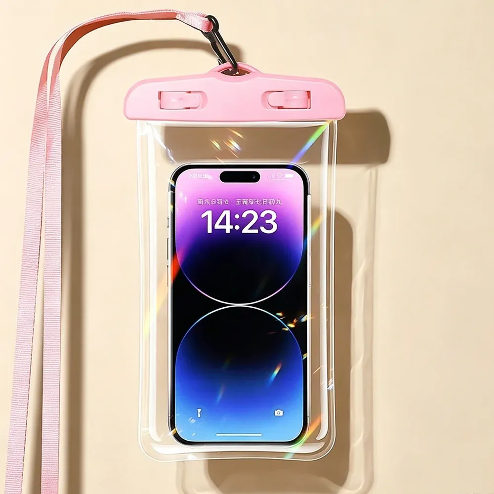 Pochette étanche pour téléphone, housse sous-marine pour plongée et natation 8