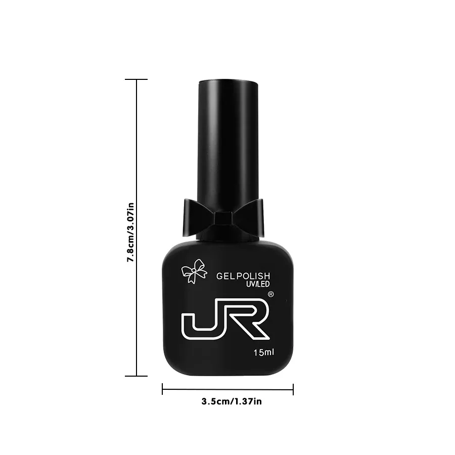 JR Kit de Vernis Gel UV LED à Tremper, Rouge, Rose et Nude, 9 Pièces, 15 ml 6