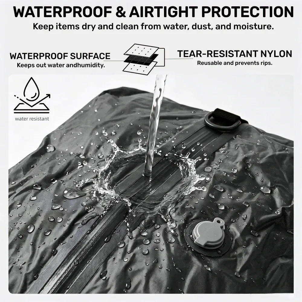 Sacs de rangement sous vide en TPU étanches et résistants aux déchirures pour vêtements et voyages 3