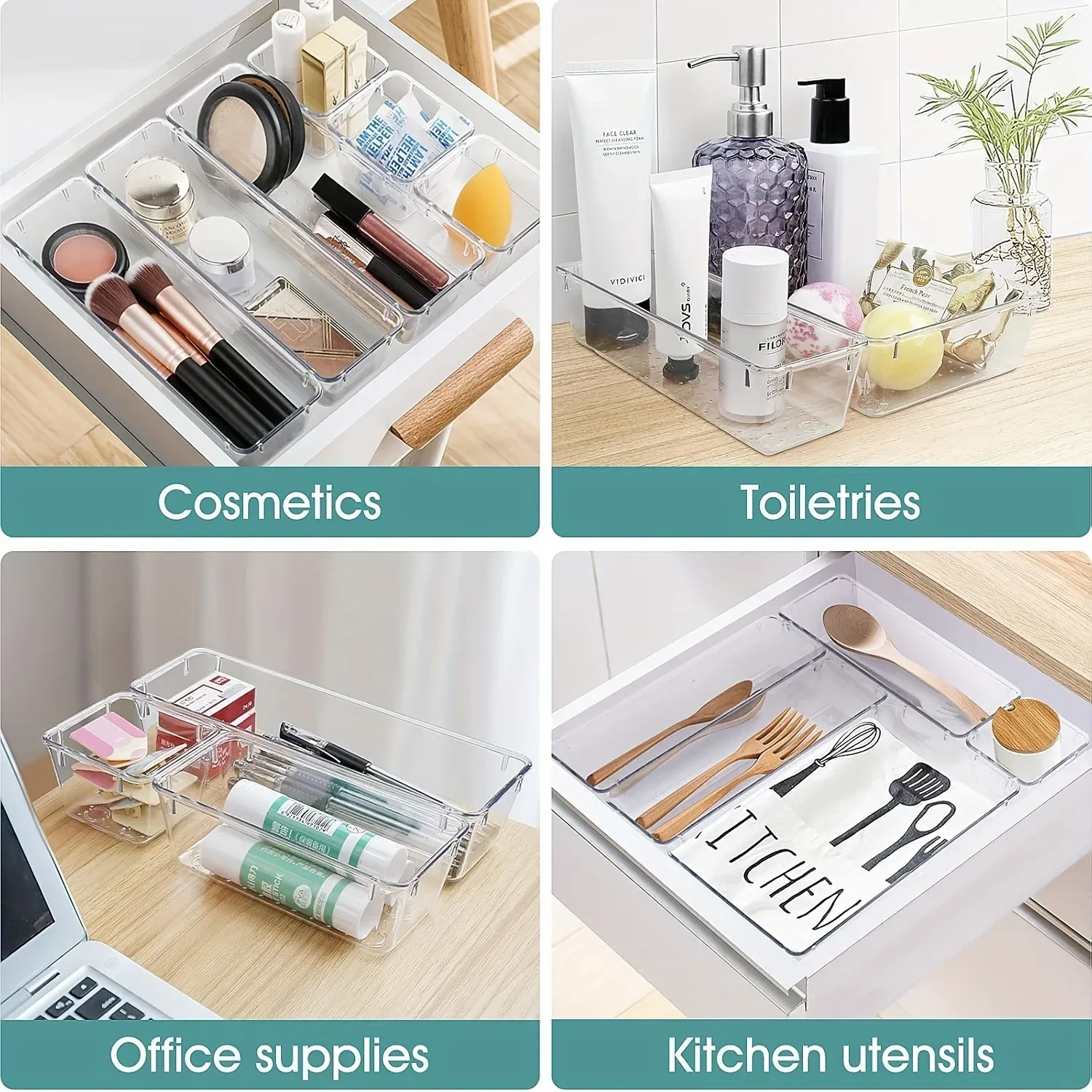 Organiseurs de tiroirs pour coiffeuse